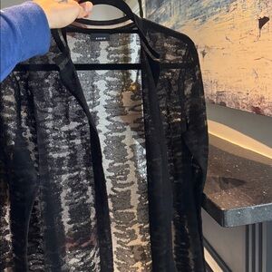 AKRIS PUNTO mesh Long Sweater